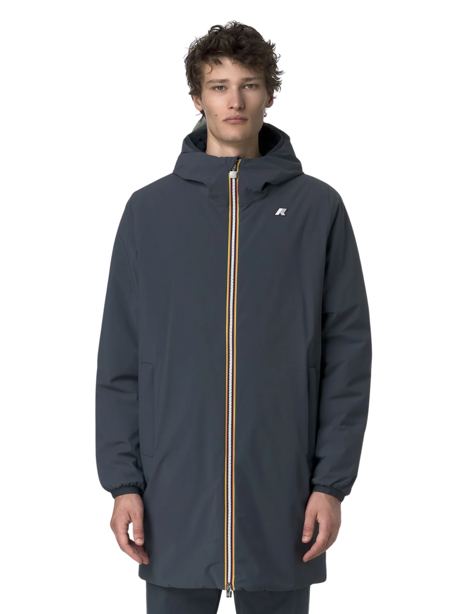 Giubbino "Jacob St Warm double" K-Way blu scuro e blu chiaro K6128WW B2H K-WAY 