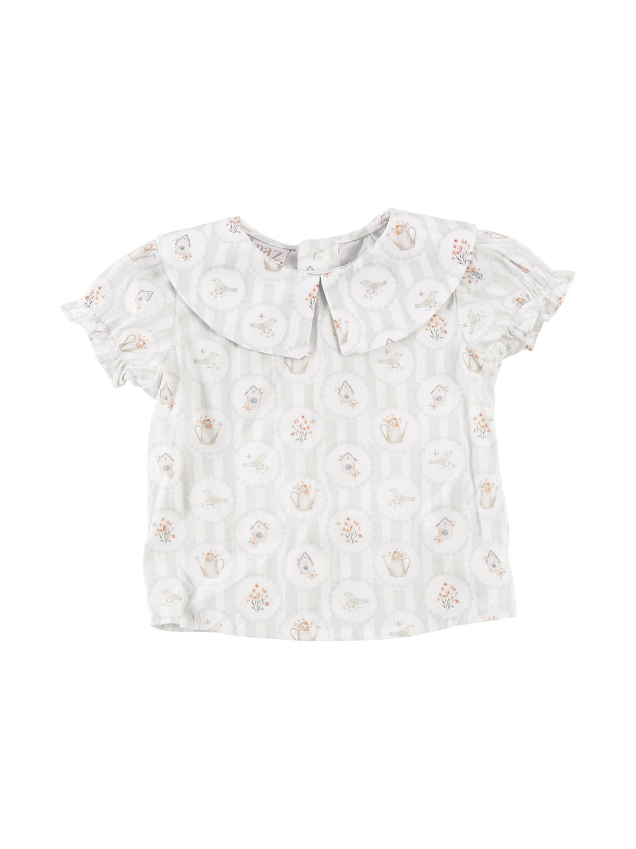 Completo camicia e pagliaccetto verde acqua 10645297 11T1382 Paz Rodriguez 