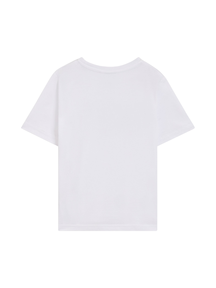 T-shirt Boss bianca con logo a contrasto J25P24 10P Boss 