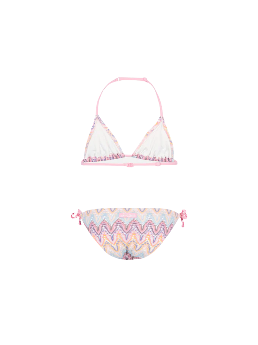 Bikini Saint Barth multicolor a triangolo in tessuto raschel HOL0001 00185H MC2 SAINT BARTH 
