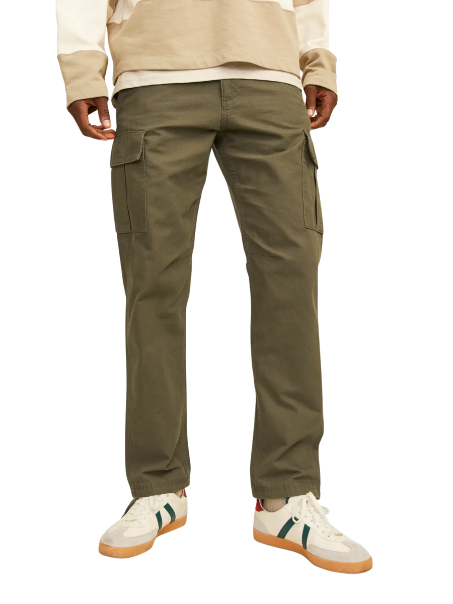 Pantalone cargo Jack & Jones verde oliva 12258150 Olive Night Jack & Jones 