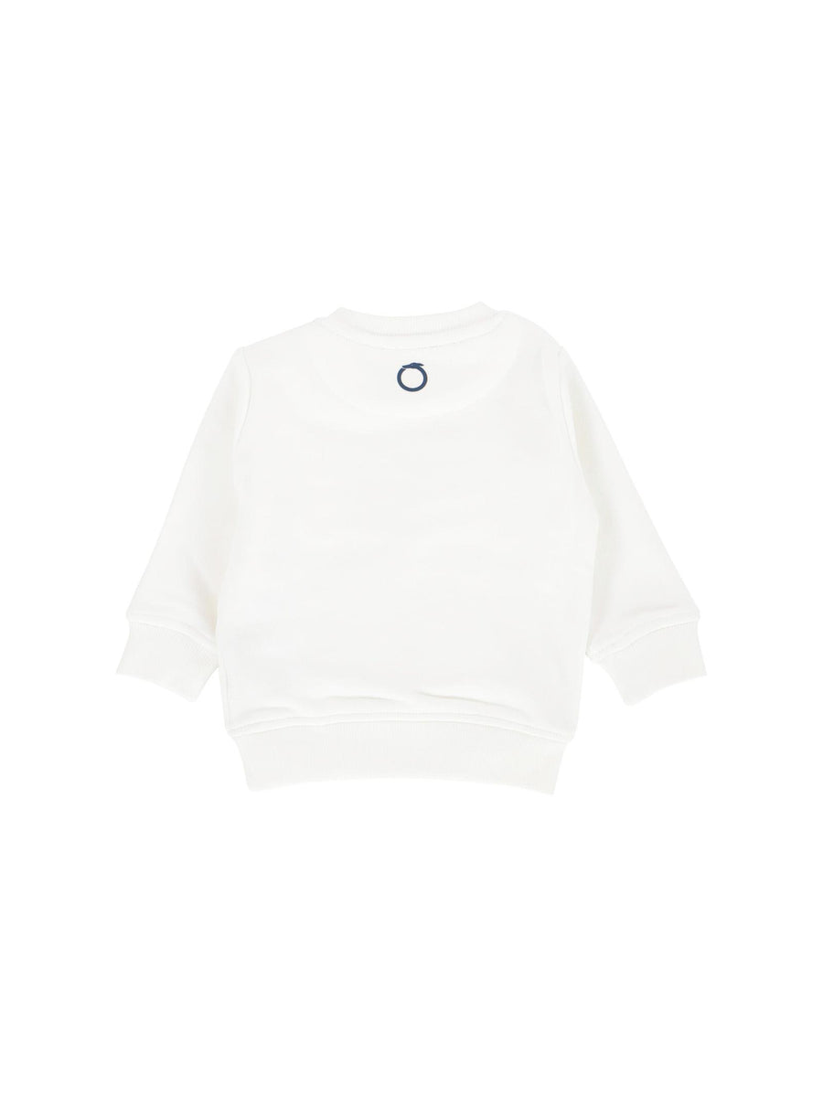 Felpa Trussardi blu logo bianco TIA24086FE OWHT/BLN Trussardi 