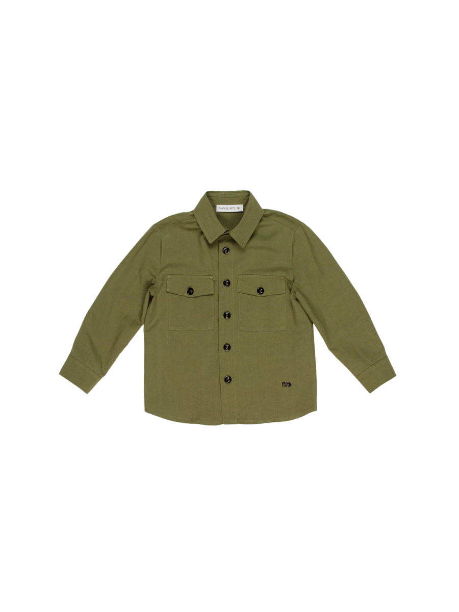 Camicia Manuel Ritz verde militare MR3042 MIL Manuel Ritz 