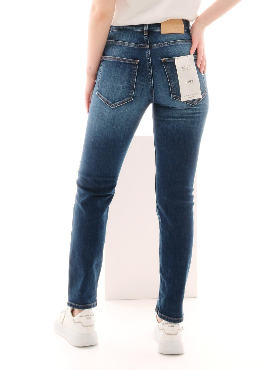Jeans "icon daisy" Vicolo blu in denim DD5085 DNM Vicolo 