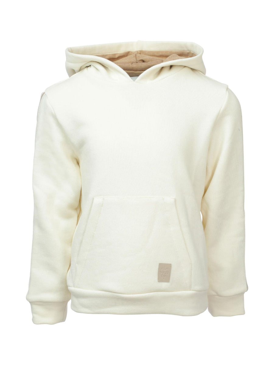 Felpa panna con cappuccio 4R4O40F0065 102BG Eleventy 