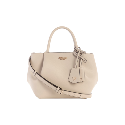 Borsa a mano Guess avorio con charm logato HWBG7898060 LTA Guess 