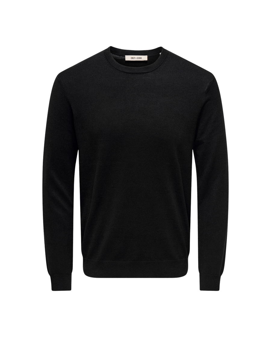 Maglione "Wyler" Only & Sons nero 22020088 BLACK Only & Sons 