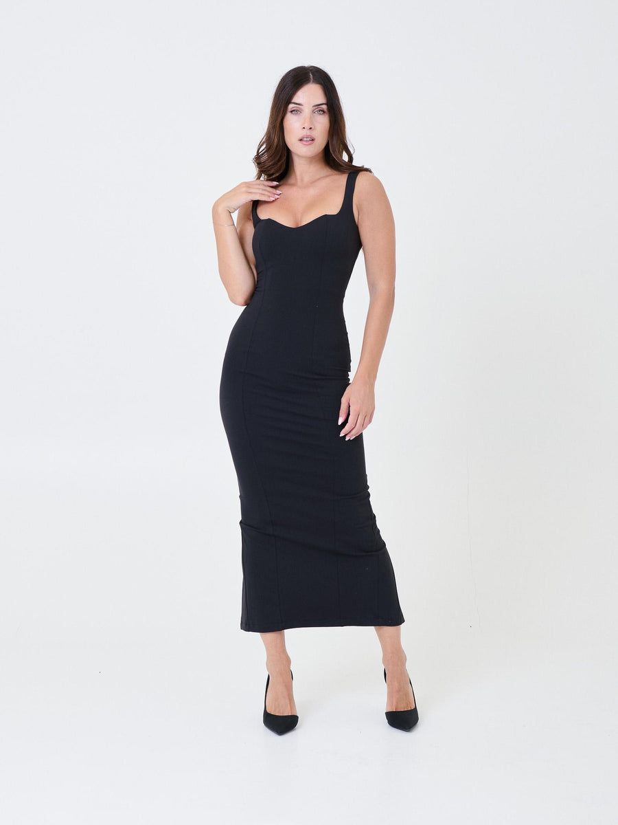 Tubino in crepe Silence Limited nero SLAB015 BLACK Silence Limited 