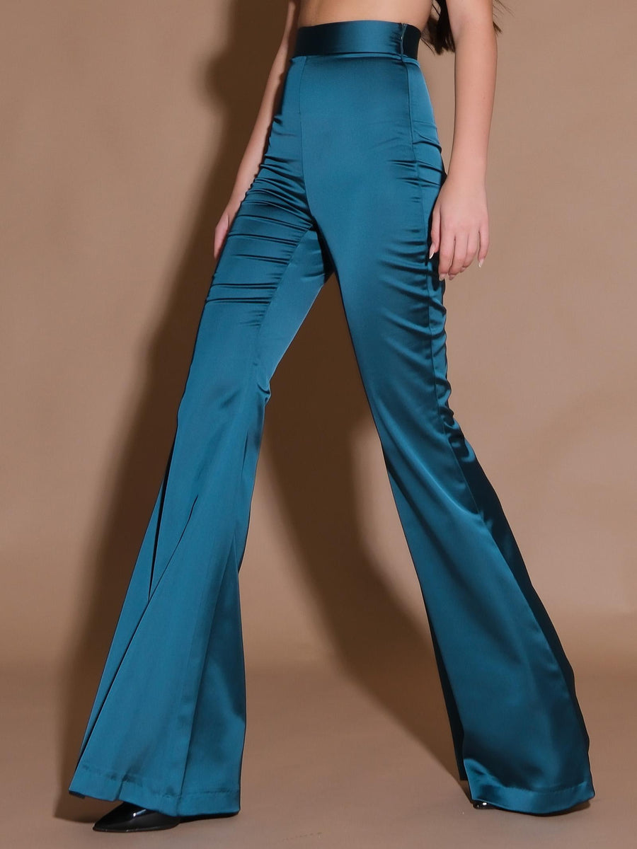 Pantaloni Maxi zampa verde bosco PA223CAT BOSCO Silence Limited 