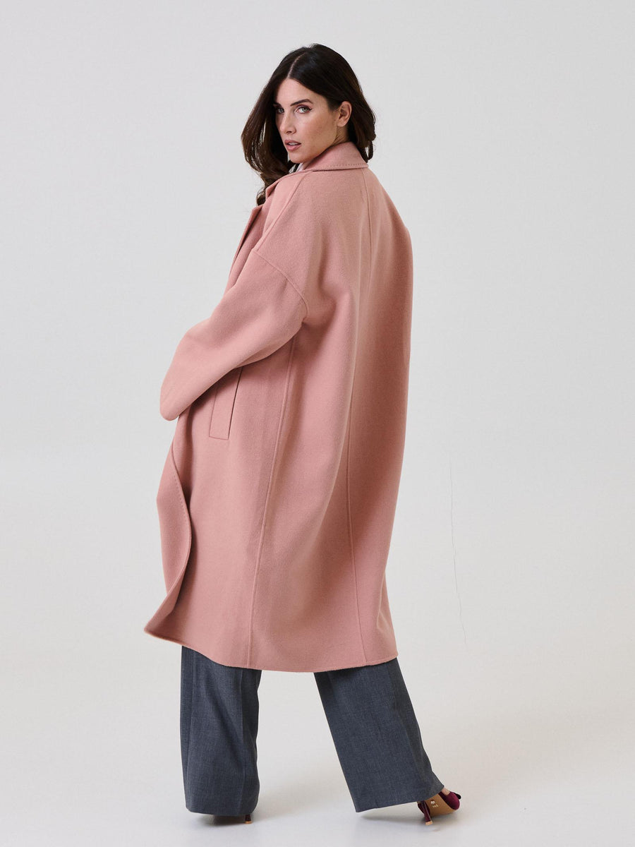 Cappotto lungo Vicolo rosa doppiopetto TF0003 FU39 Vicolo 