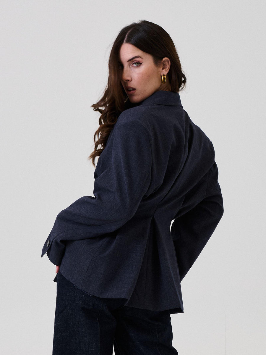 Blazer doppiopetto strutturato Vicolo blu TF0856 BLU Vicolo 