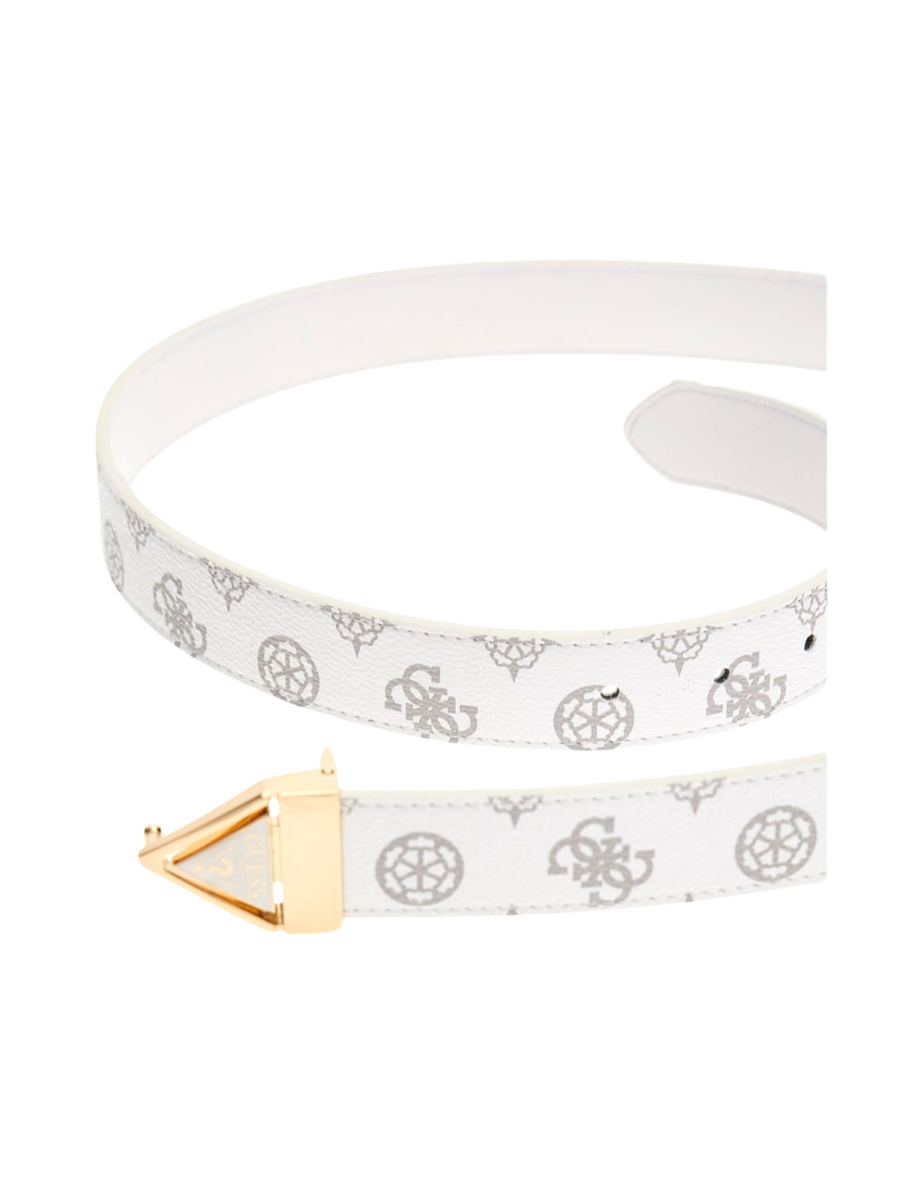 Cintura Guess bianca con fibbia triangolare BW9211P5130 WLO Guess 