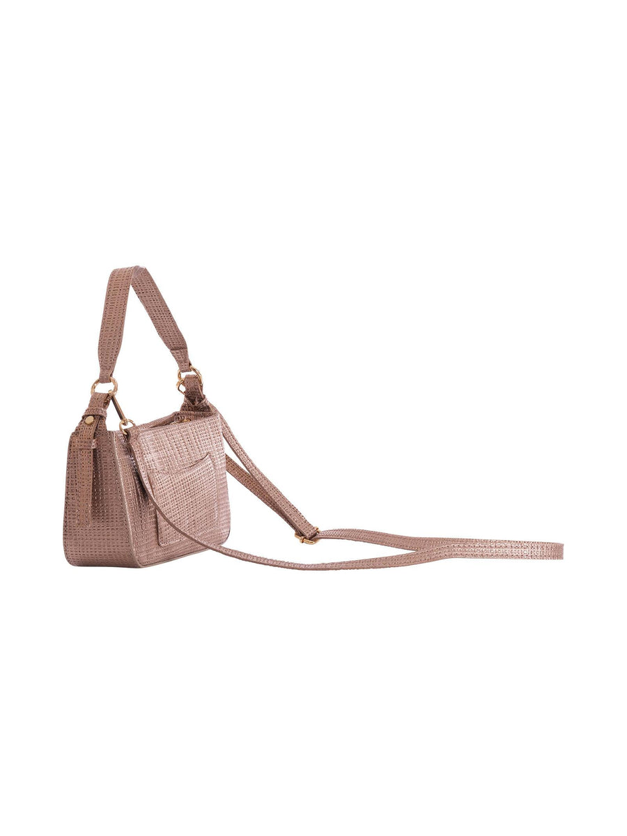 Borsa "alaska bl" Marc Ellis intrecciata bronzo e oro ALASKA BL DOVE/GOLD Marc Ellis 