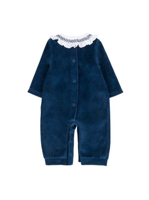 Tutina Nanan blu con colletto bianco I2463603 BL Nanan 