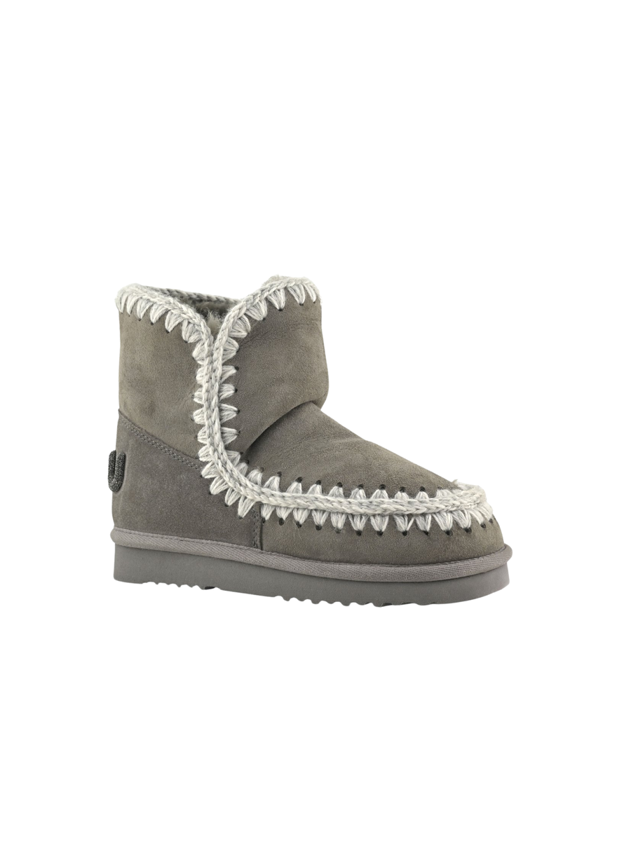 Mou "Eskimo 18 Suede - Glitter Logo" grigio scuro MU.FW101050A NGRY Mou 