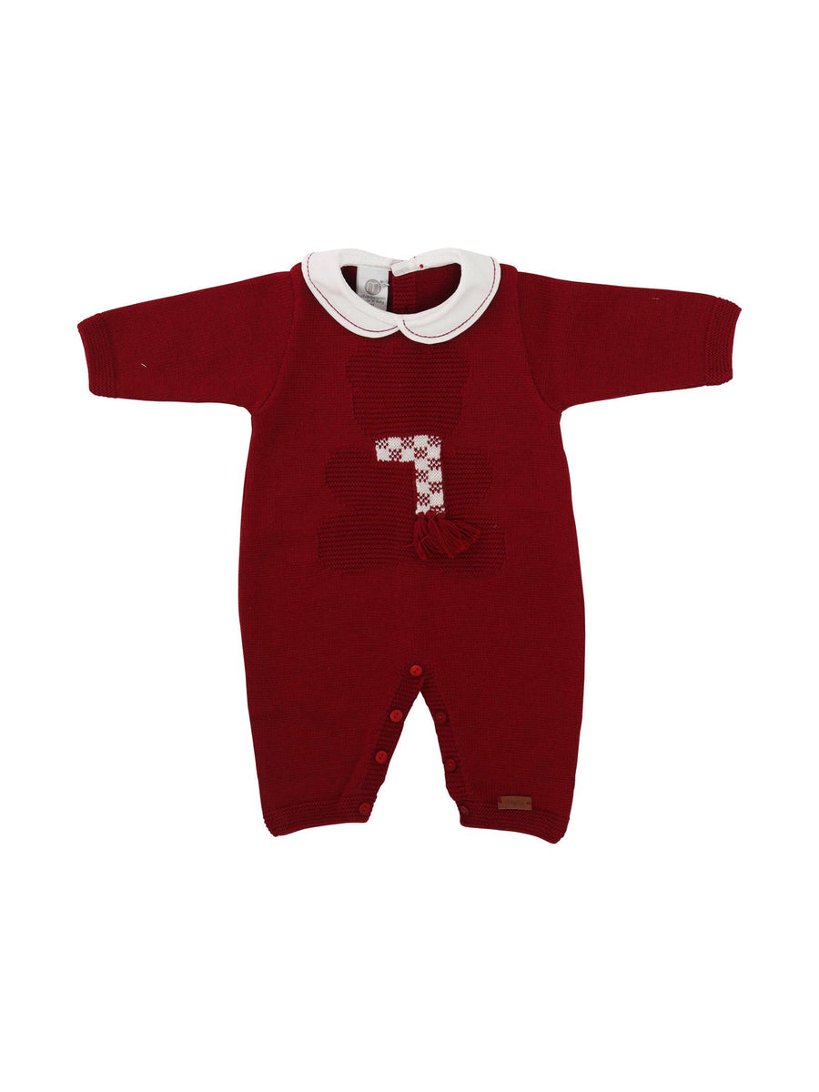 Tutina bordeaux con colletto IF1510 C2999 Marlù 