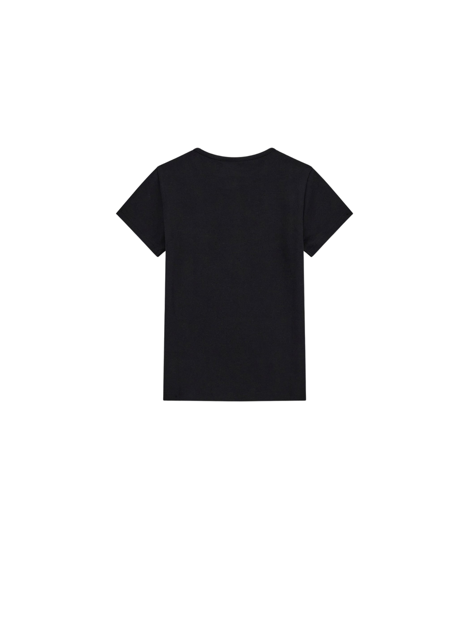 T-Shirt Guess nera con logo in strass J5YI42KCIV1 JBLK Guess 