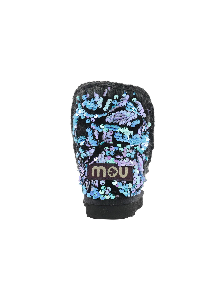 Mou Eskimo Kid glamour sequins lilac on velvet FK101031K GASQLI Mou 