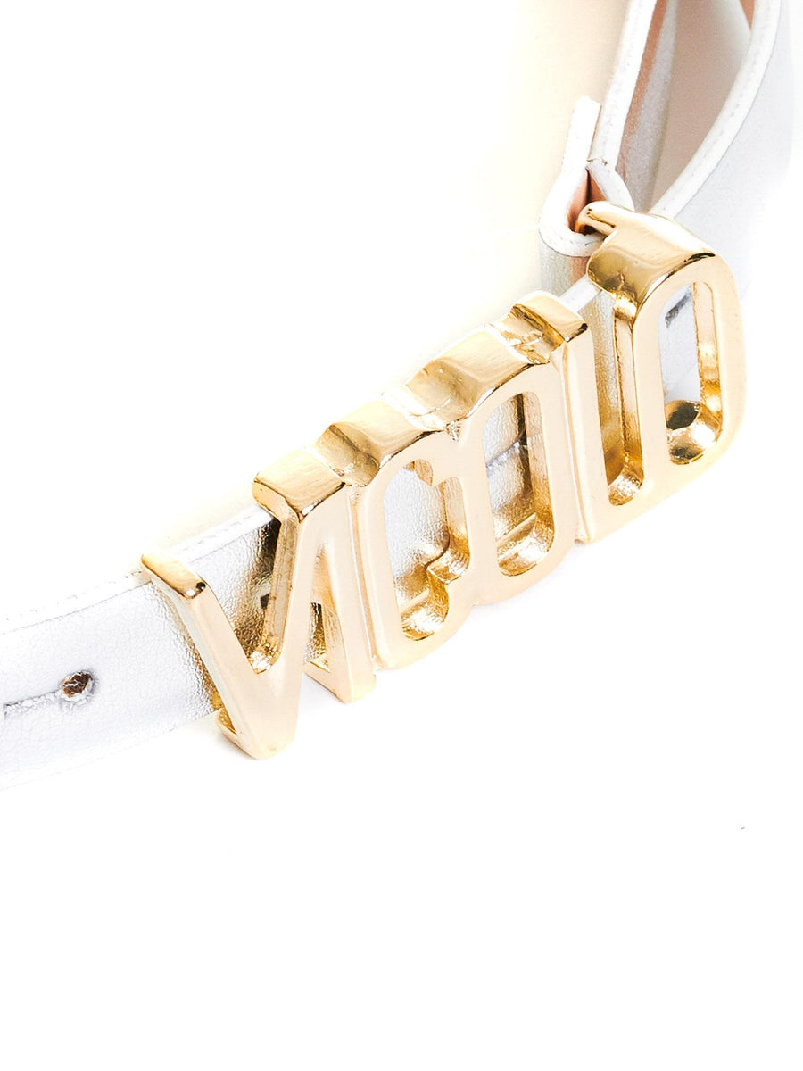 Cintura argento con scritta Vicolo BELT0007 ARG Vicolo 