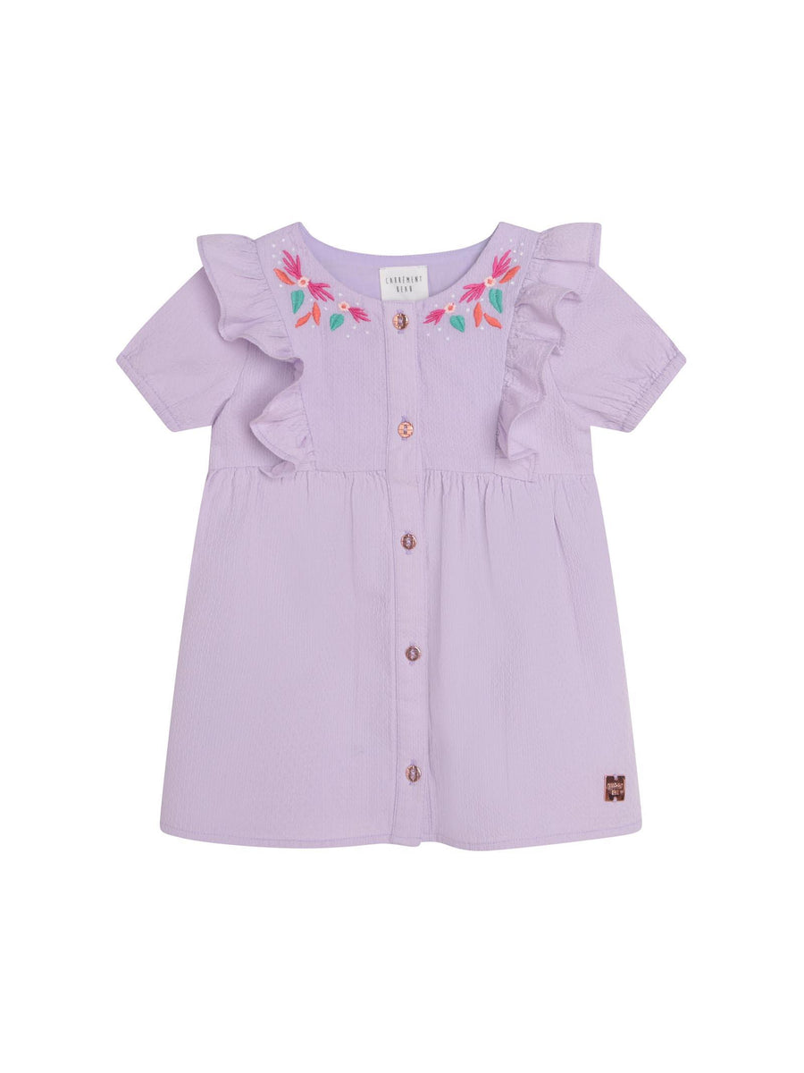 Abito lilla con ricami Y02096 MALVA Carrement Beau 