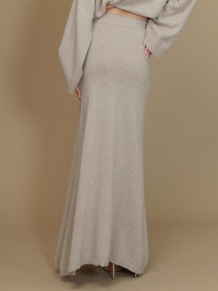 Gonna Vicolo beige lunga a vita alta 77227S BEIGE Vicolo 