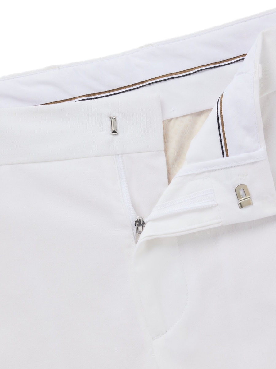 Pantalone formali Boss in comodo cotone elasticizzato bianco 50539970 100 Boss 