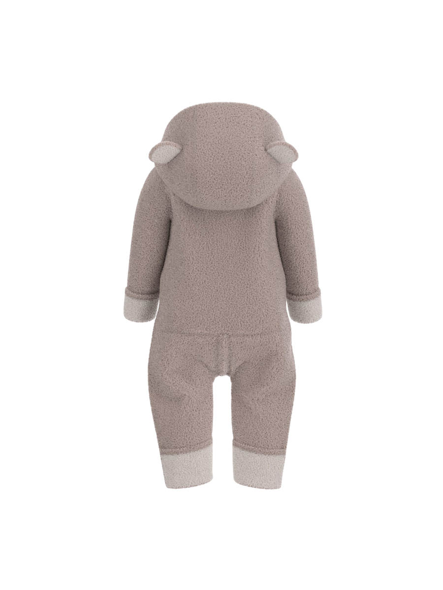 Tuta con cappuccio Guess beige con orsetto ricamato e orecchie 3D H5BW04KAVN4 G1FU Guess 