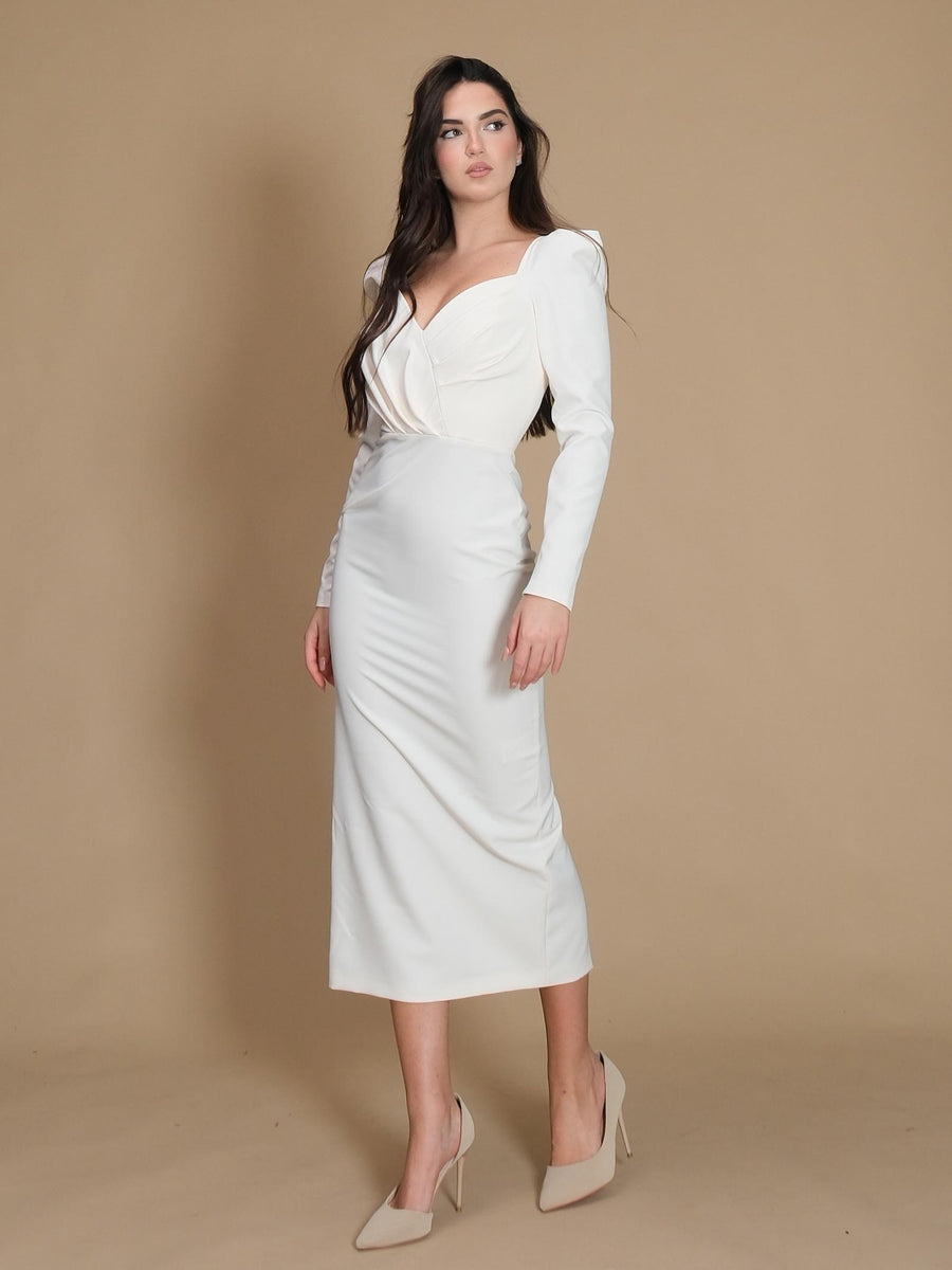 Chain Dress Silence Limited longuette latte AB451 MILK Silence Limited 