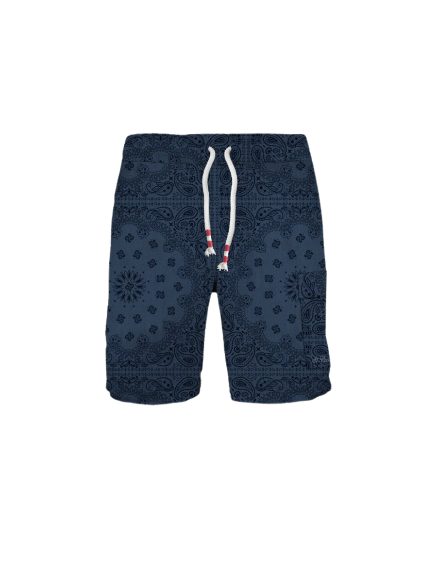 Bermuda "marsille" Saint Barth blu con stampa paisley MRE0002 02455H MC2 SAINT BARTH 
