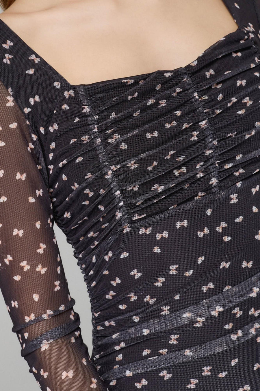 Abito a tubino "Sveva" Mar De Margaritas nero in tulle MMABW01351 NE103 Mar De Margaritas 