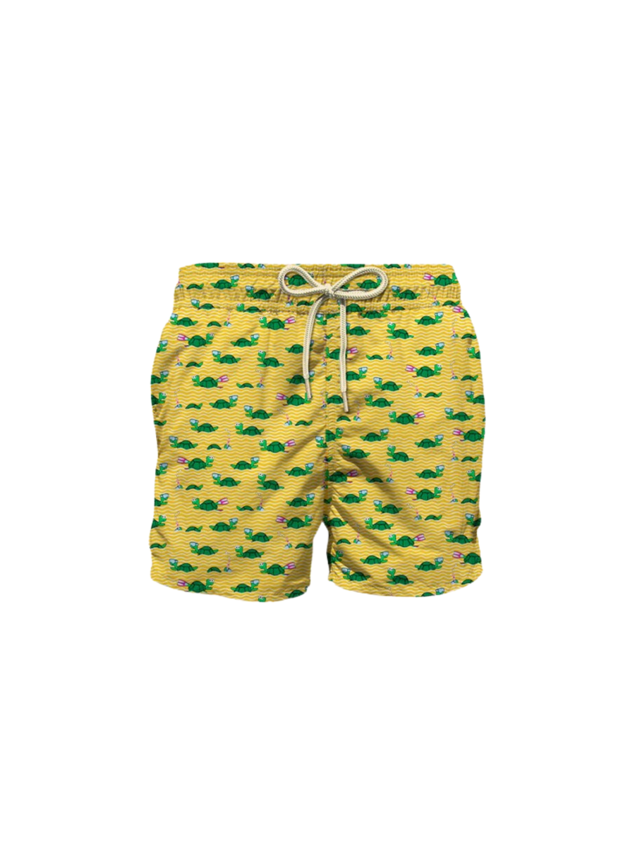 Costume MC2 Saint Barth "Jean lighting" giallo stampa tartarughe JEA0004 04585H MC2 SAINT BARTH 