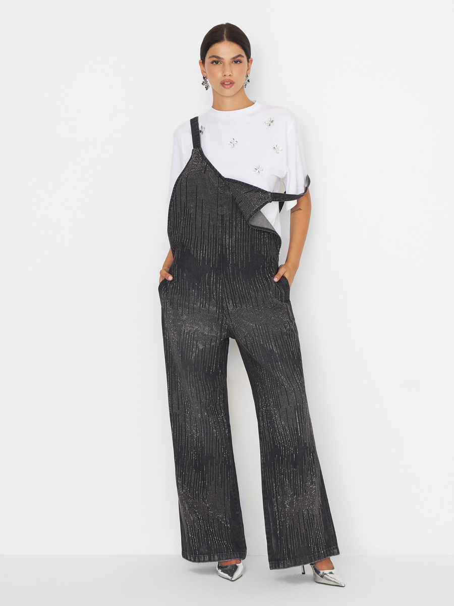 Salopette "Rain" Silence Limited in denim grigio scuro SI16 UNI Silence Limited 