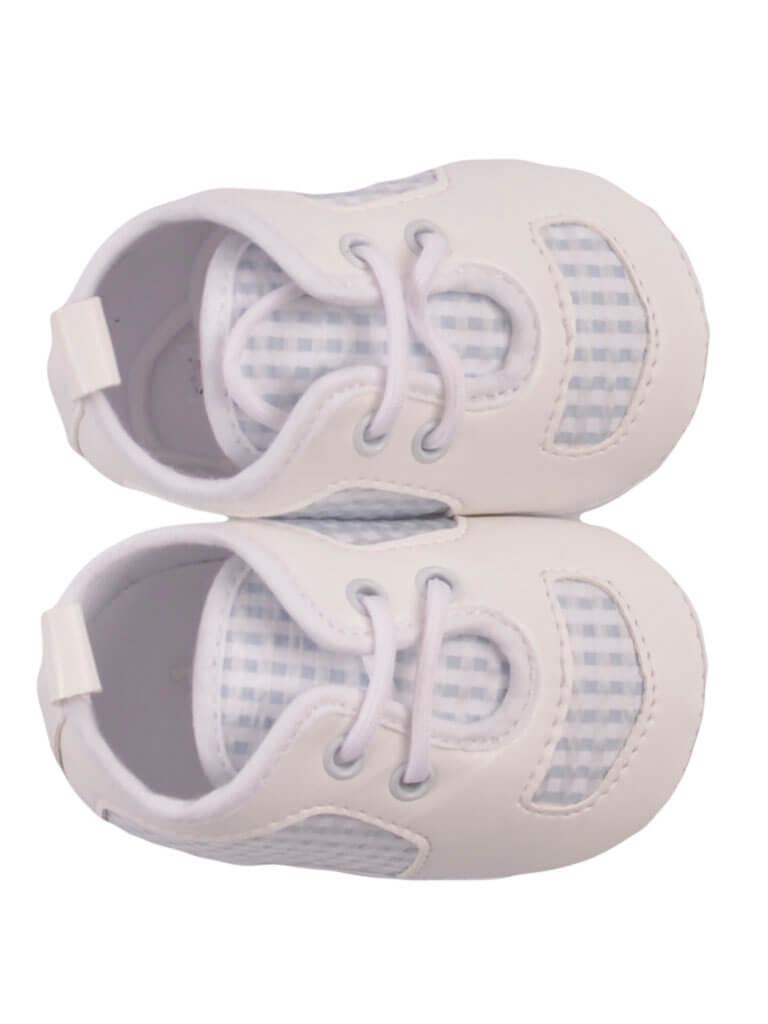 Scarpe da culla a quadretti SCL11G CIEL Lala lù 