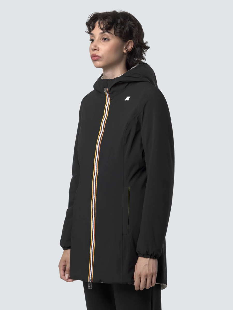 Giubbino "Denise St Warm Reversible" K-Way nero K6128UW BC9 K-WAY 