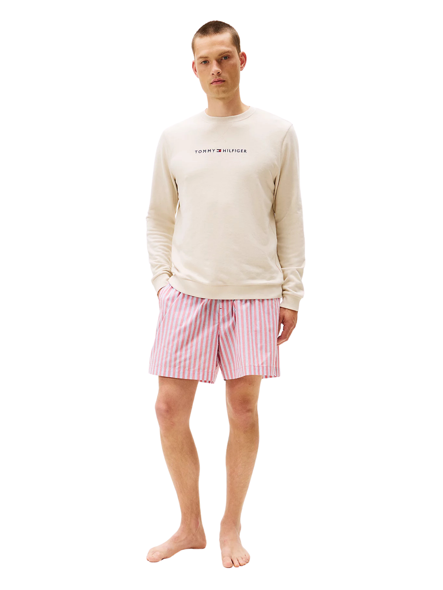 Felpa lounge Original Tommy Hilfiger beige con logo UM0UM03666 ACG Tommy Hilfiger 