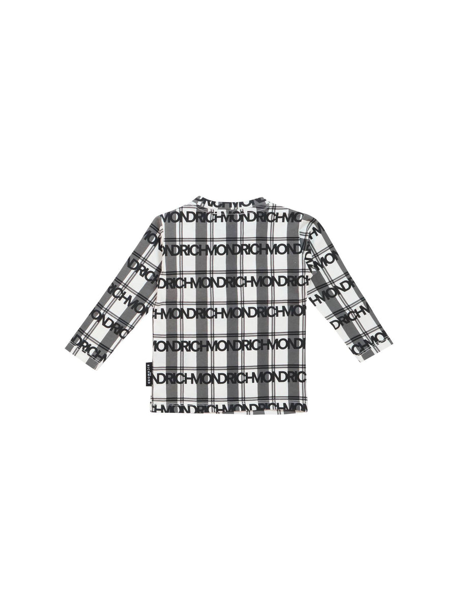 T-Shirt a maniche lunghe John Richmond fantasia scozzese RIA25104TS JR BLACK John Richmond 