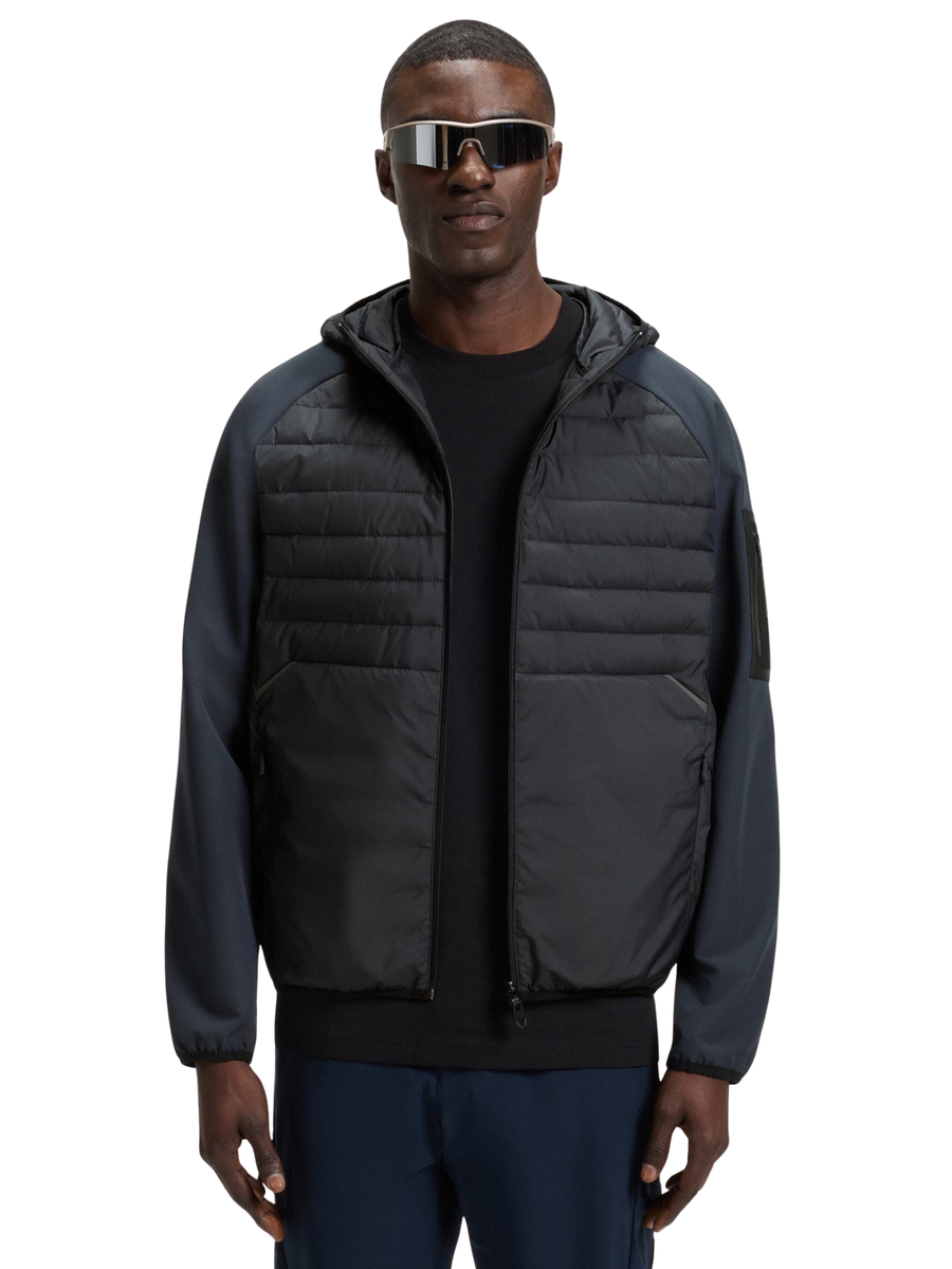 Giubbino Boss blu navy con inserti trapuntati 50541032 402 Boss 