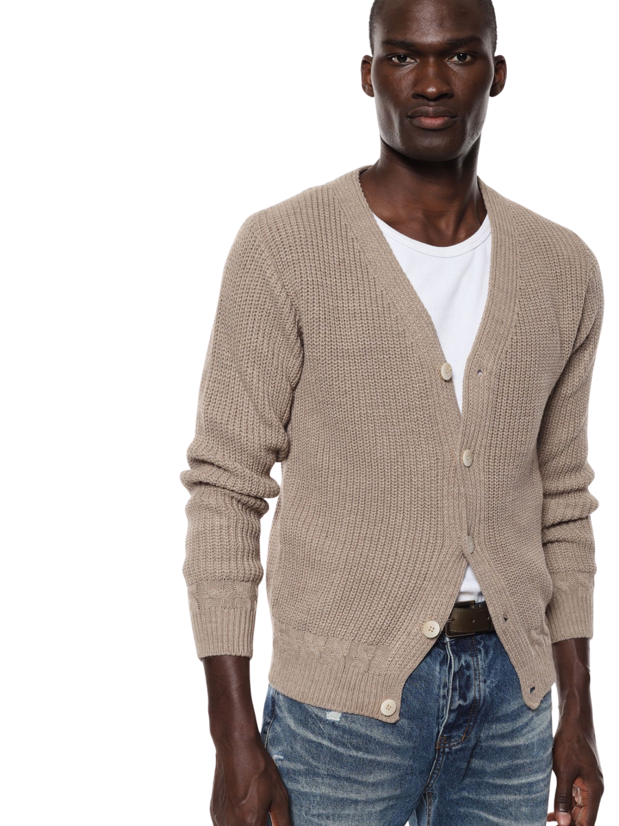 Cardigan a maglia inglese Imperial beige M81411186 BEIGE Imperial 