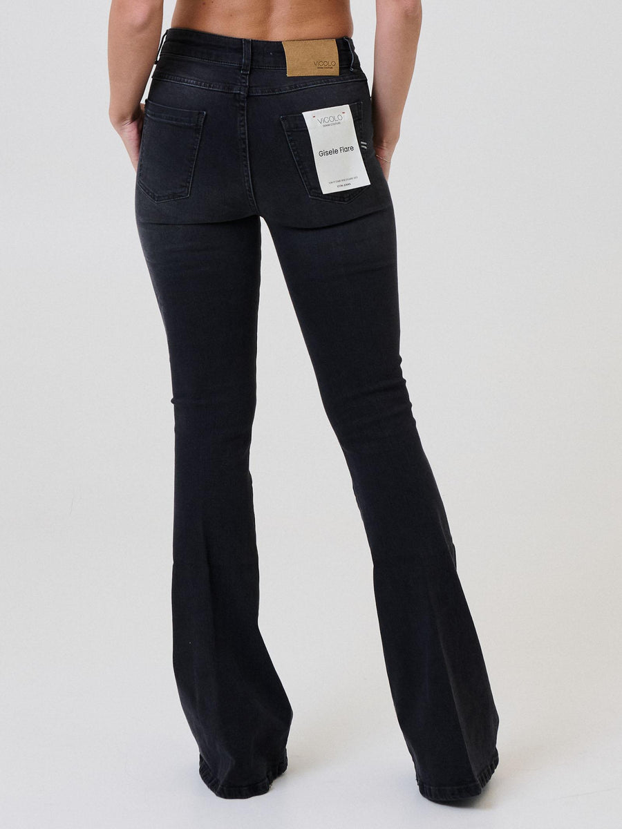 Jeans "Gisele Flare" Vicolo nero DF5090 NERO Vicolo 