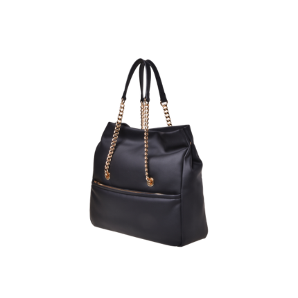 Borsa shopper Love Moschino nera con maxi logo lettering frontale JC4311PP0NKD 000A Love Moschino 
