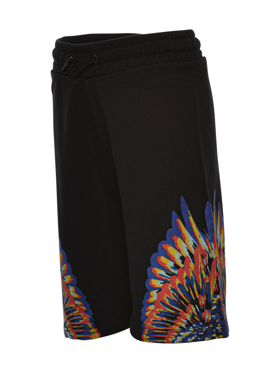 Bermuda nero wings multicolor CBCI001S22FLE003 1084 Marcelo Burlon 