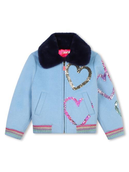 Giacca con colletto peloso U20433 80R Billie Blush 