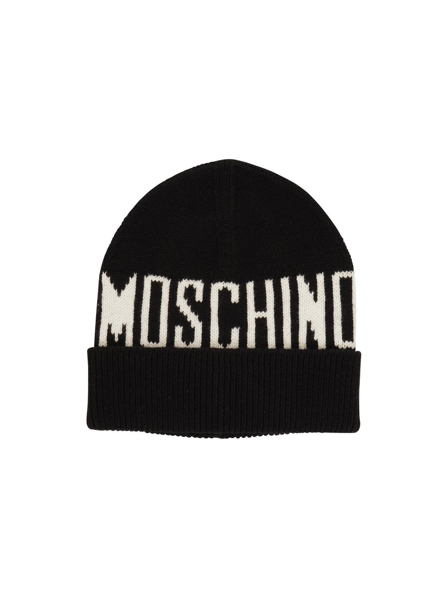 Cappello Moschino nero a costine HUX02P 60100 Moschino 