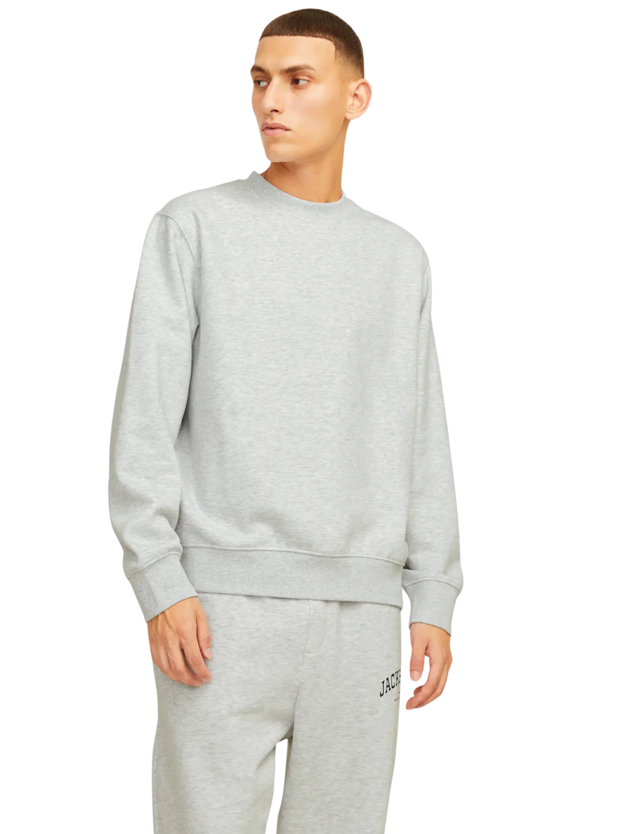 Felpa Jack & Jones grigio melange 12259945 White Melange Jack & Jones 