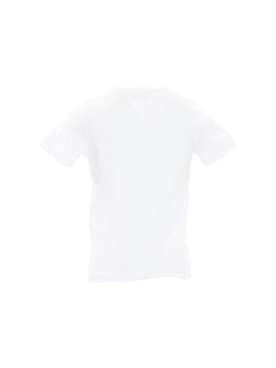 T-shirt bianca con stampa Icon nera DQ2418 DQ100 Dsquared 