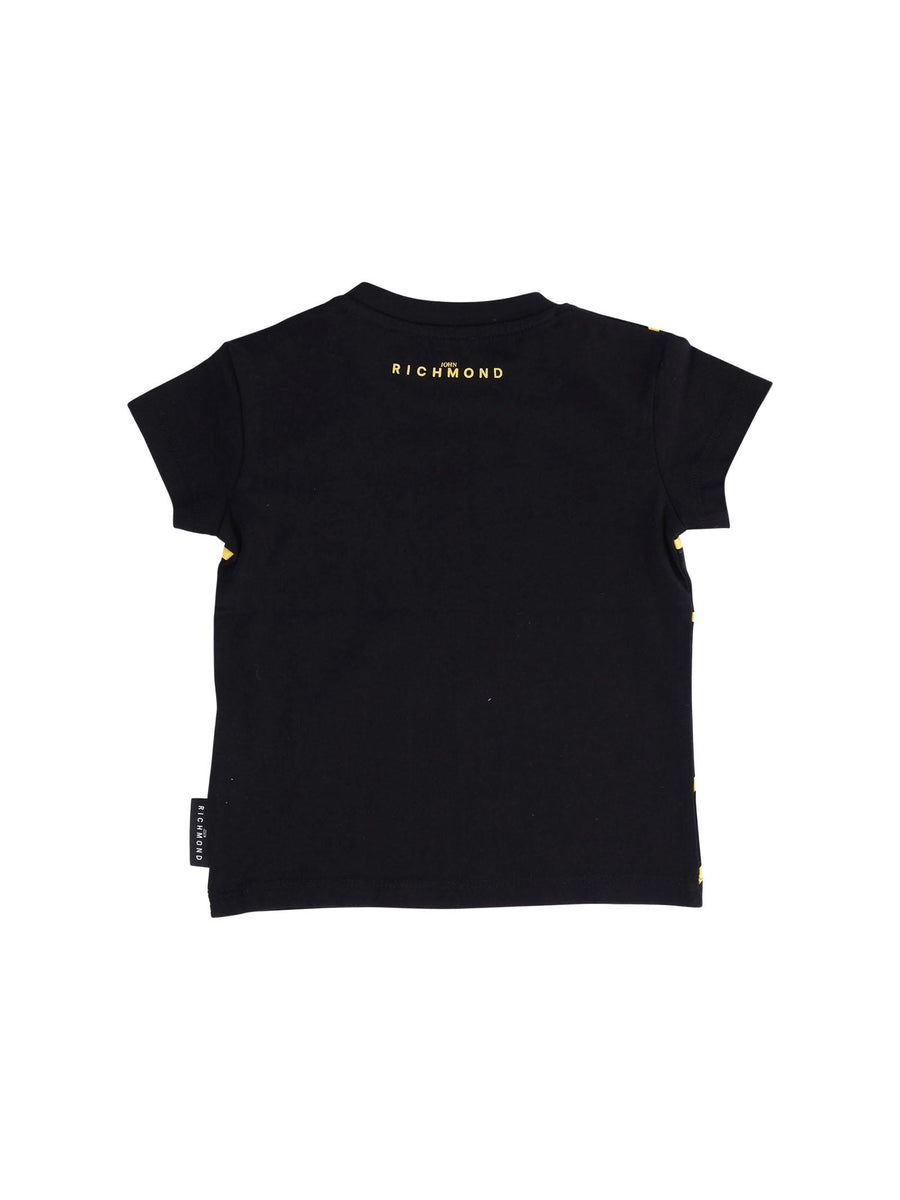 T-Shirt John Richmond nera con profili gialli RIP25077TS BLACK John Richmond 