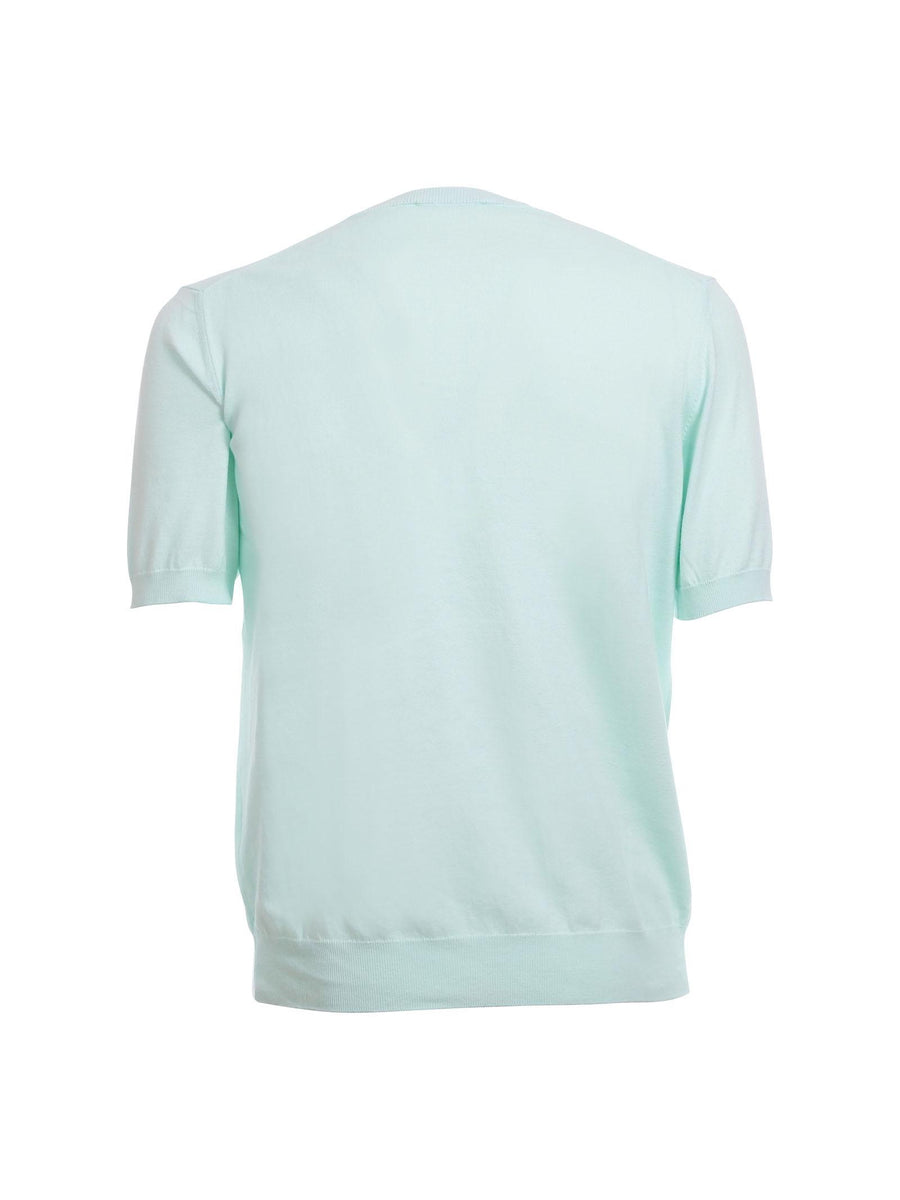 Maglia Portofino verde acqua con profili a coste 5001 415 Portofino 