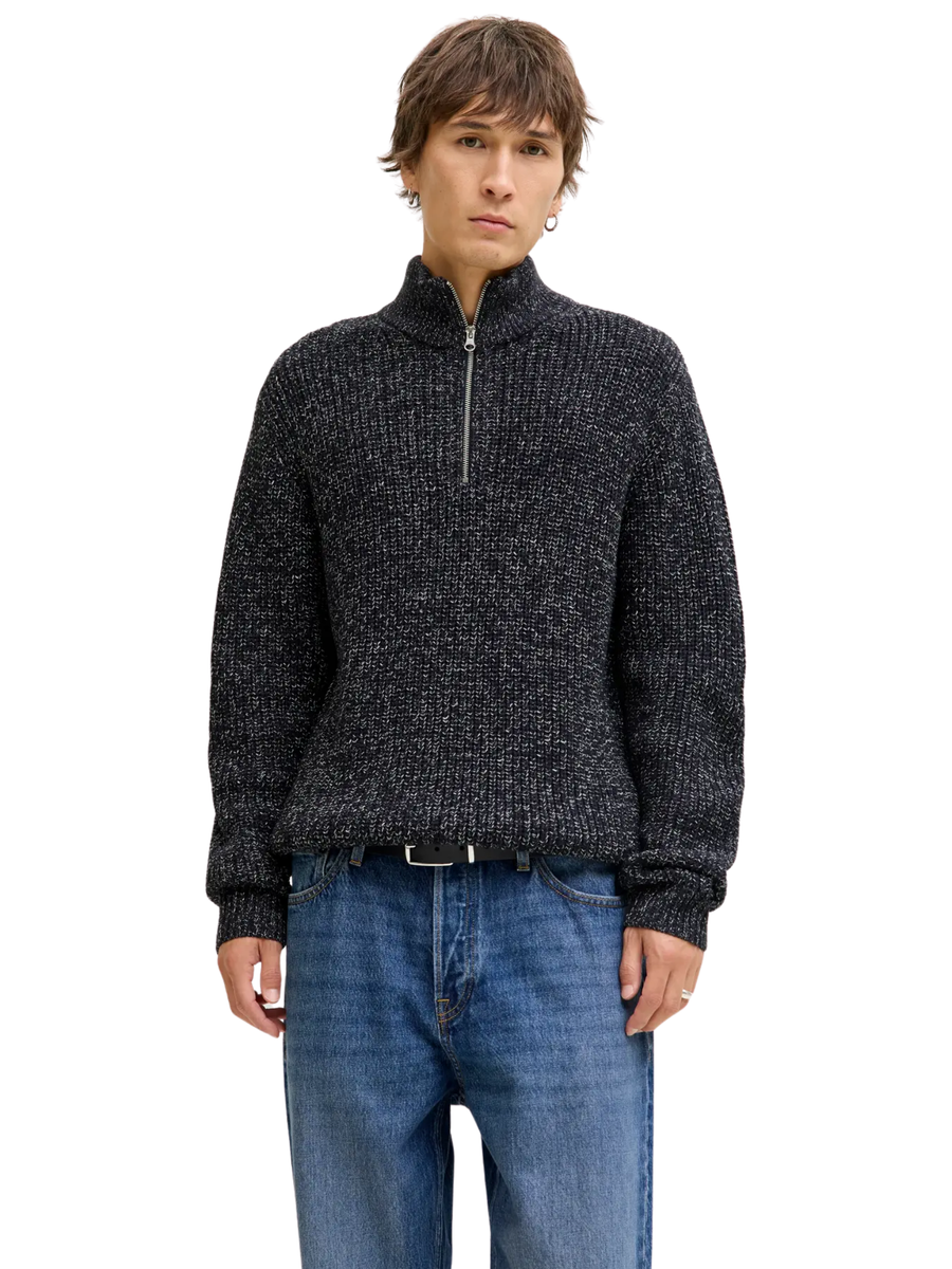 Pullover con zip Jack & Jones blu 12290085 S Captain Jack & Jones 