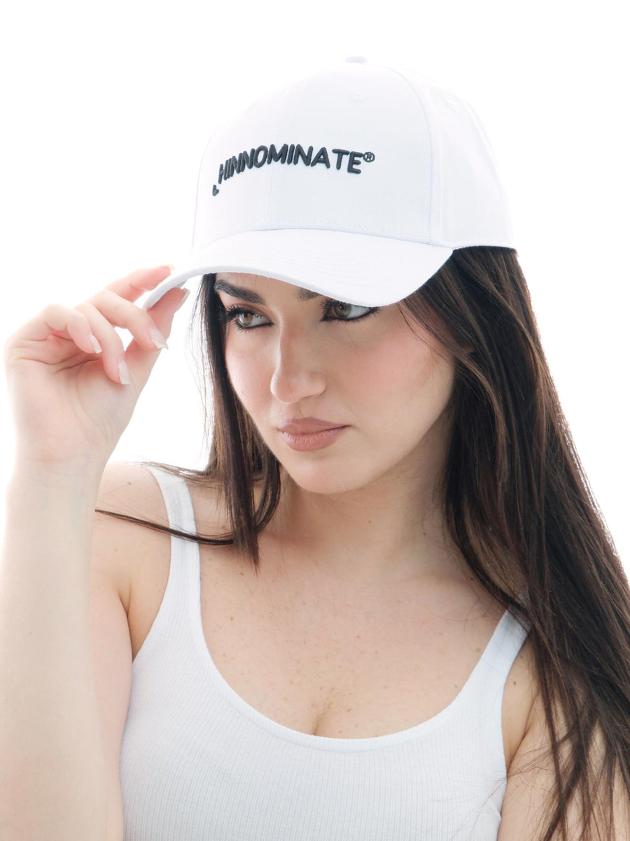 Cappello Hinnominate bianco con logo ricamato in rilievo HMACW00105 BI01 Hinnominate 