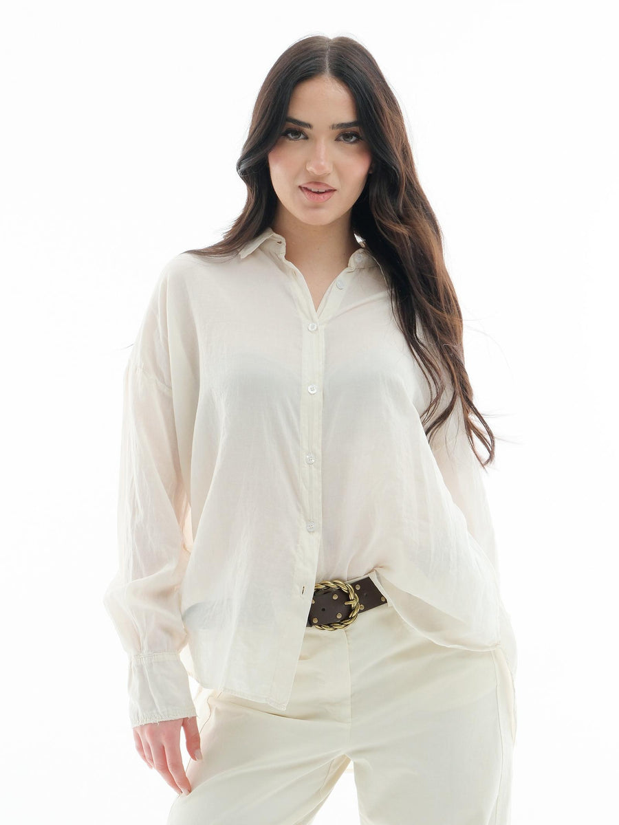 Camicia Vicolo burro leggermente strappata TD0249 BURRO Vicolo 